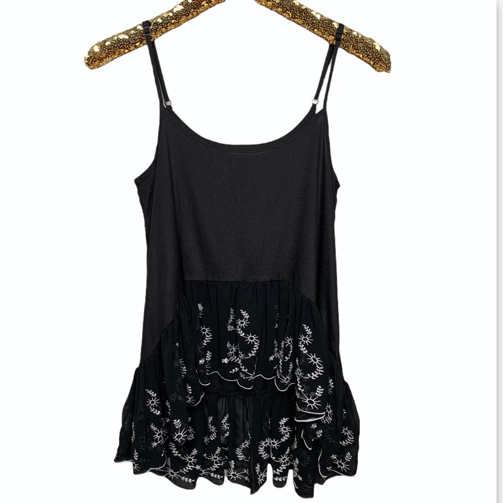 MINKPINK Ruffled HighLow Ruffled Tunic Top
